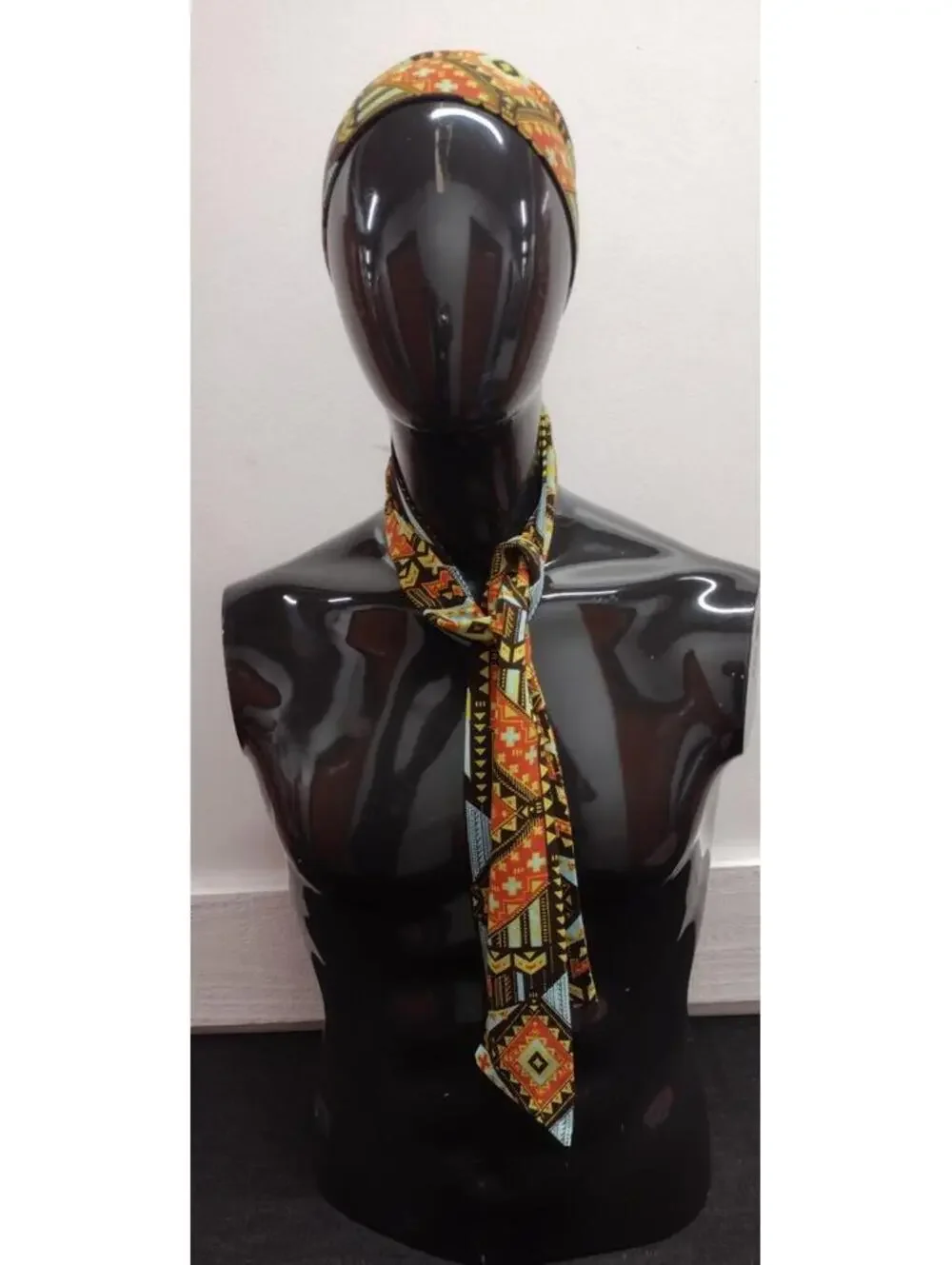 Geometric Diamonds Brown Retro Sash Cloth Belt Tribal Brown Hippie Bohemian NEW
